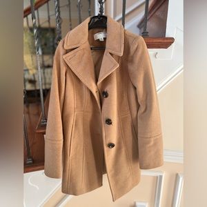 Anne Klein Camel Peacoat, size petite small